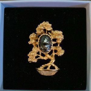 Vintage Bonsai Brooch (signed)